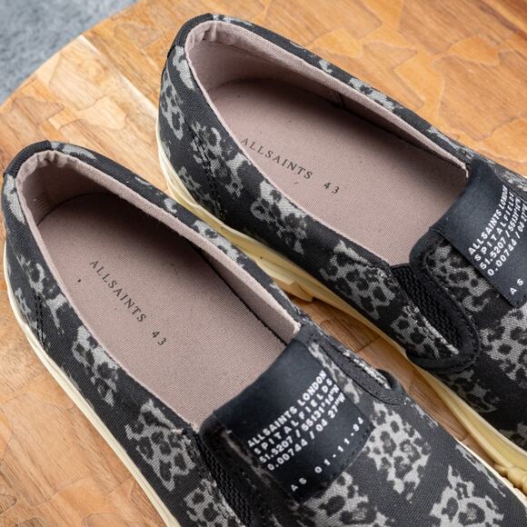 Allsaints London Spitalfields Slip On Cube Low Top Sneakers Men's 10 US 43 EU - Picture 6 of 9